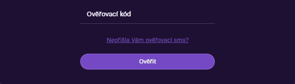 Ověření telefonního čísla