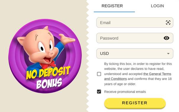 Registrace do Beep Beep casina