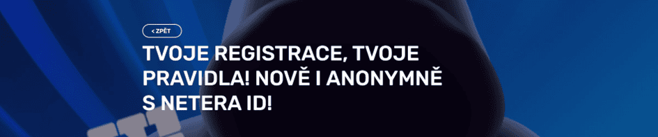 Anonymní registrace pomocí NeteraID