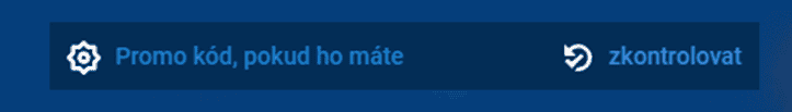 Zadání promo kódu