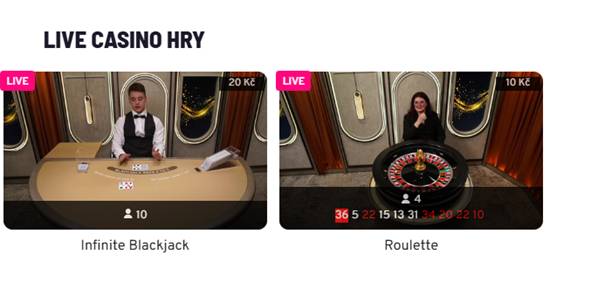 Live casino hry