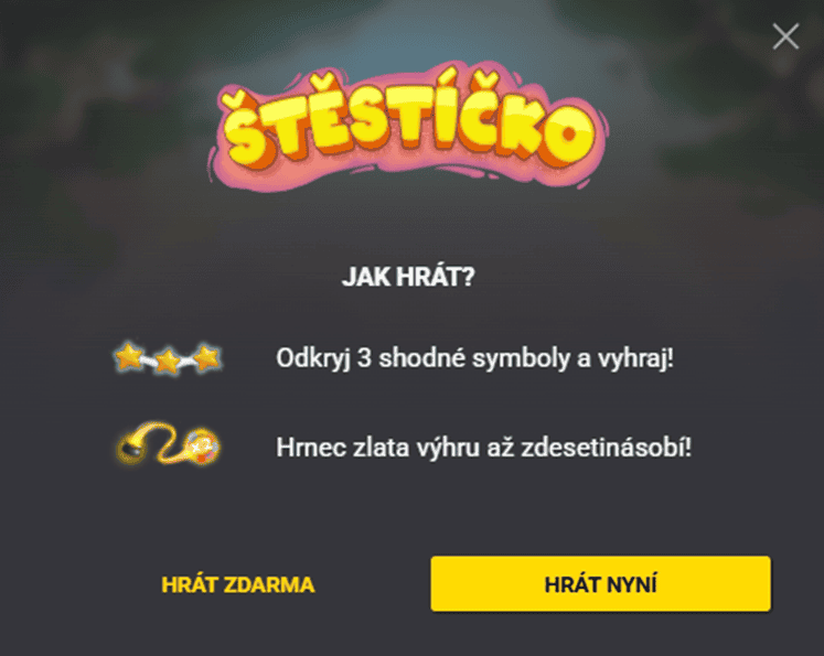 Štěstíčko v demo režimu zdarma