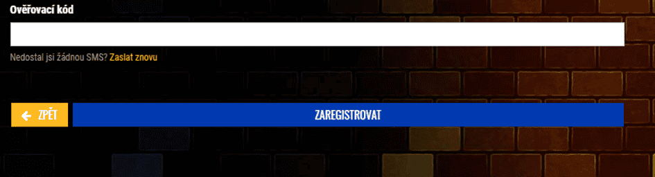 Zadejte ověřovací kód