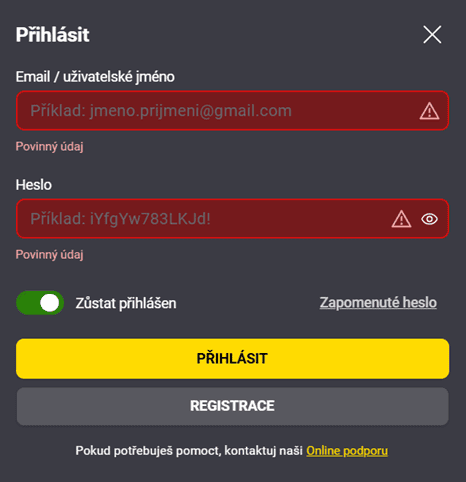 Přihlaste se k účtu