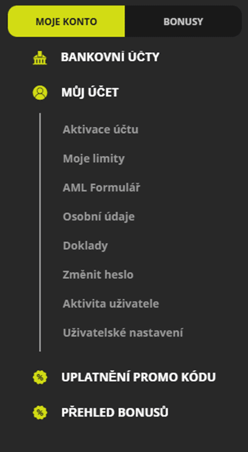 klikněte na tlačítko „Uplatnění promo kódu“.