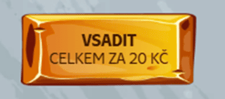 klikněte na vsadit