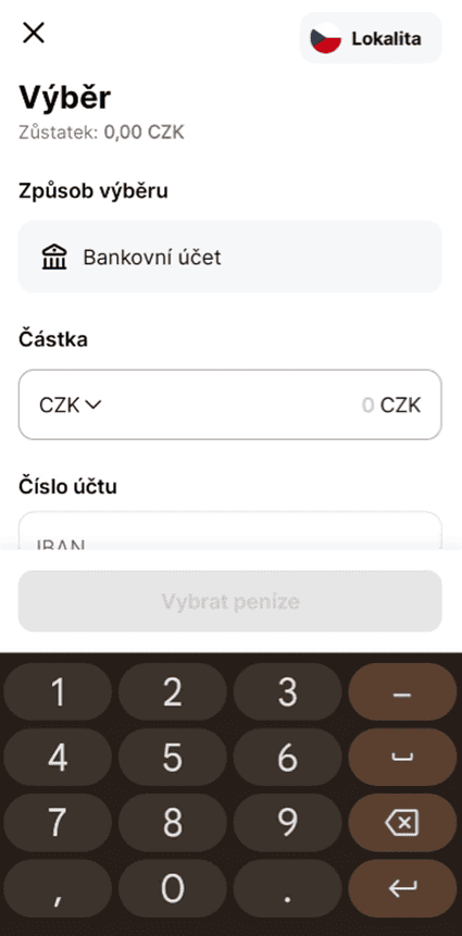 Výběr peněz