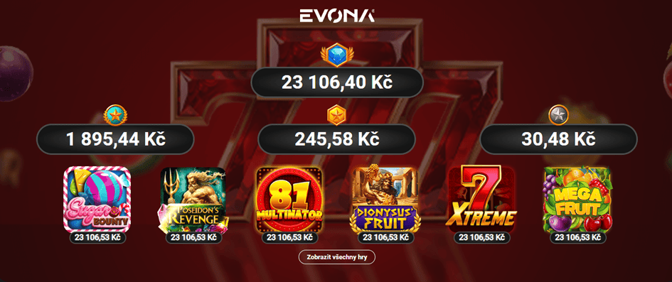 Evona jackpot