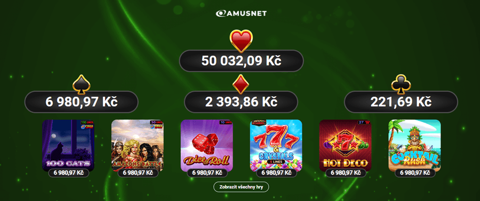 Amusnet jackpot