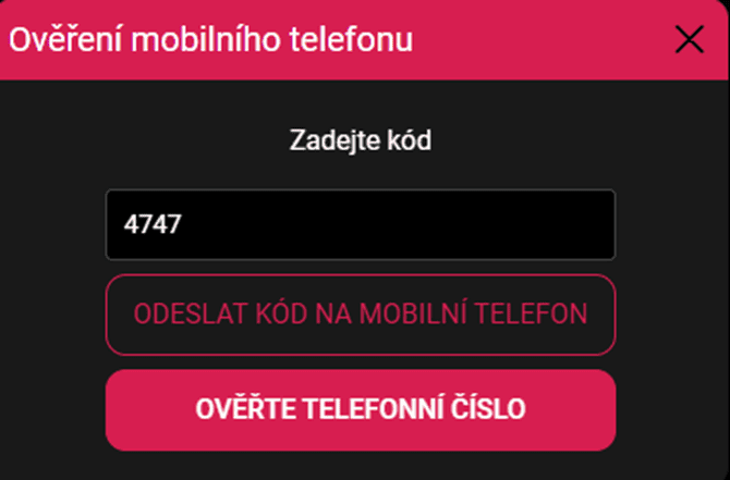 Zadejte kód