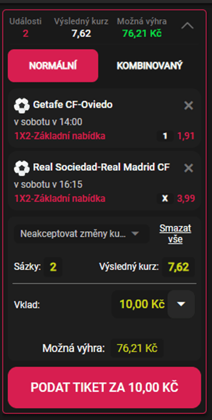 Normální tiket