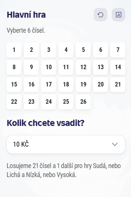 Vyberte čísla