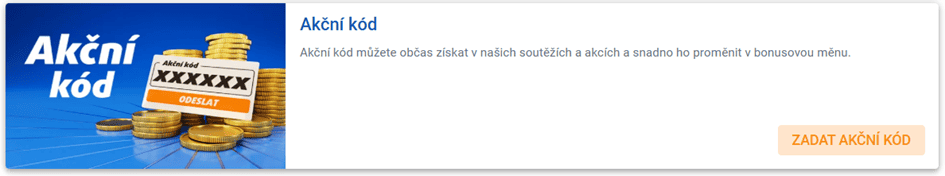 Zadání promo kódu