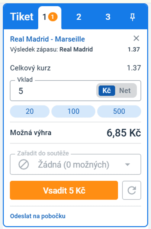 Typy tiketů