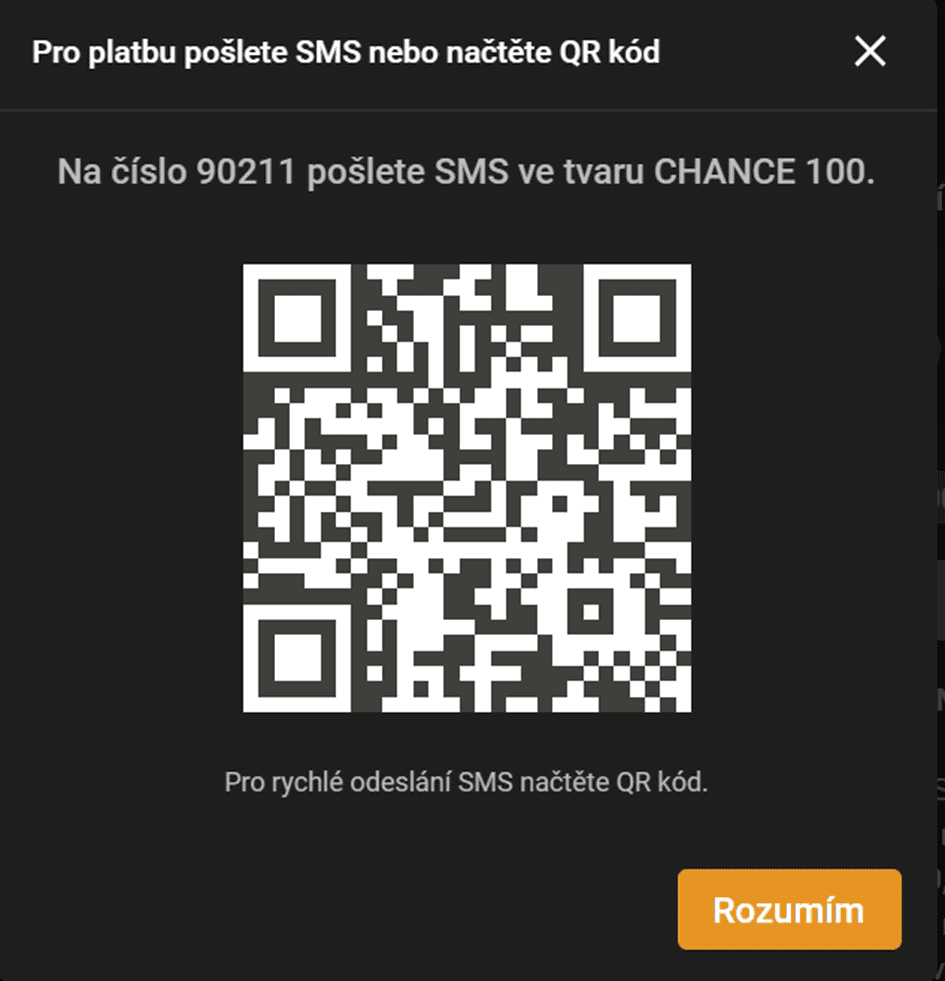 naskenujte QR kód