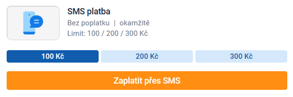 zvolte částku