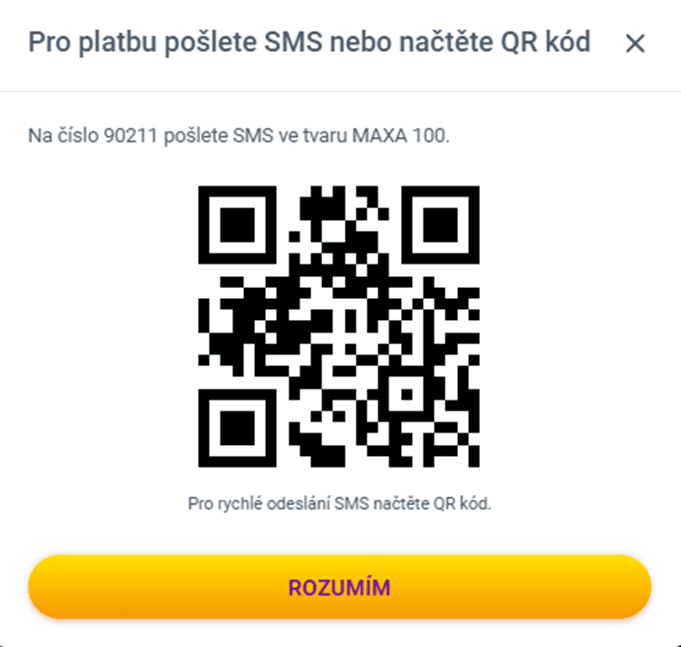 naskenujte QR kód