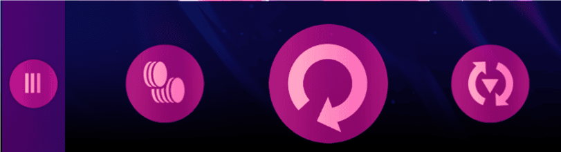 Panel ovládání ve hře Pinky Cat