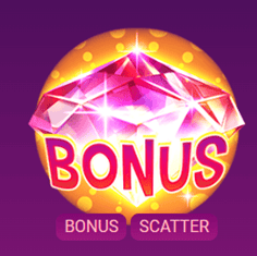 Růžový diamant jako bonusový symbol