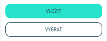 klikněte na vložit