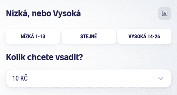 Nízká nebo vysoká doplňkové hry