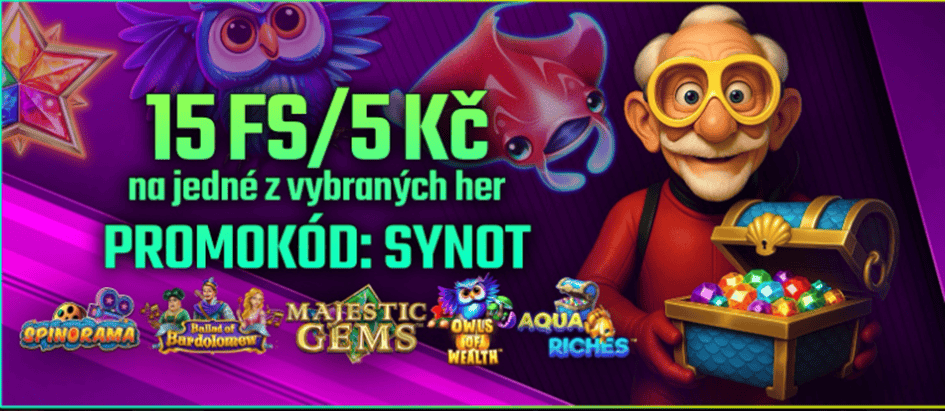 Free spiny v Herně u Dědka