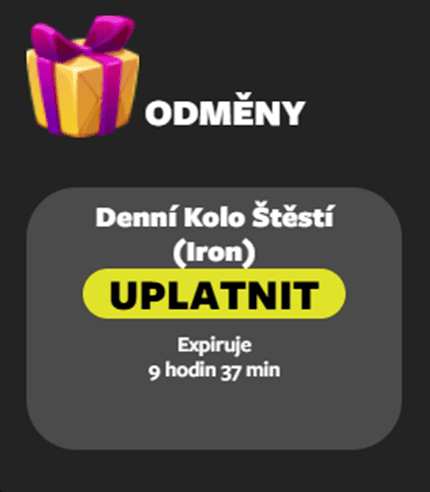 Odměna pro úroveň Iron