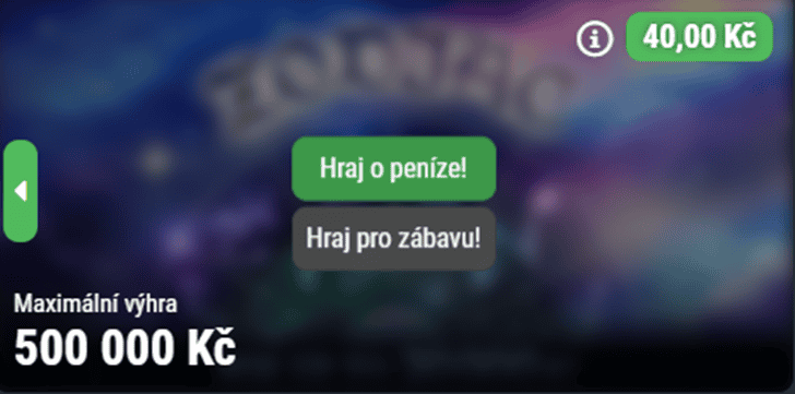 Zodiac v demo režimu