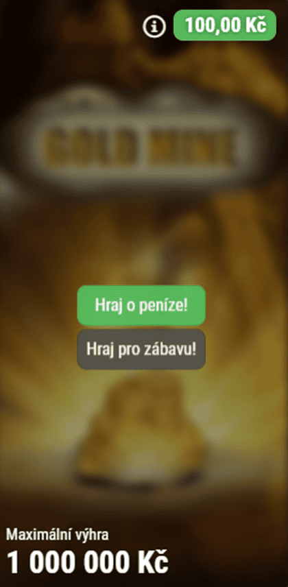 Gold Mine v demo režimu