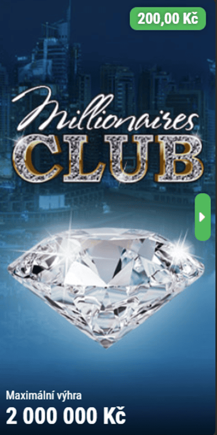 vyberte los Millionaires Club