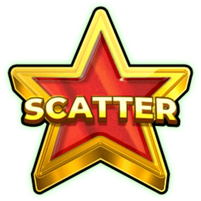Červený scatter symbol