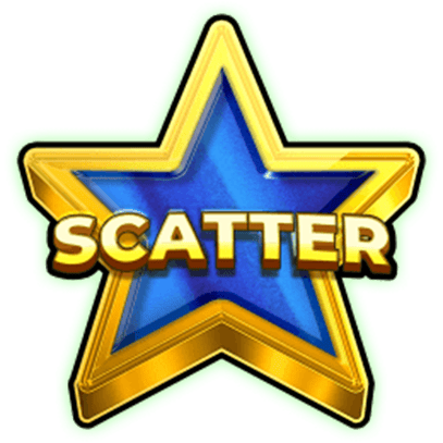 Modrý scatter symbol