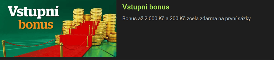 Registrační bonus v hodnotě 200 Kč