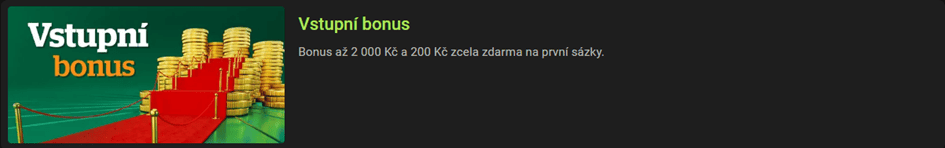 Vstupní bonus na Chanci