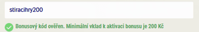 Zadání promo kódu