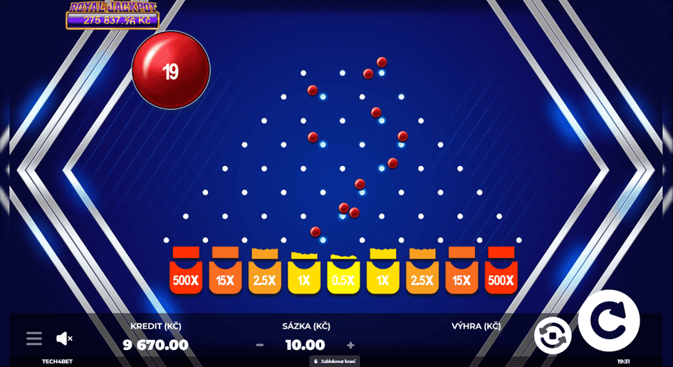 Plinko bonusová hra