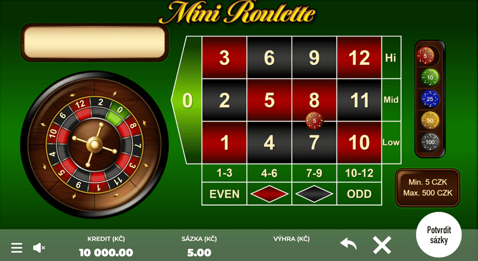 Jak se Mini Roulette hraje