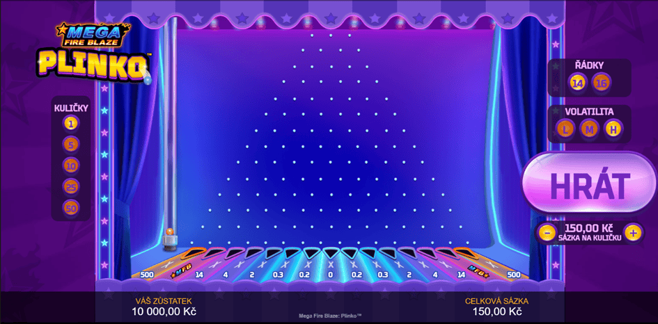 Mega Fire Blaze: Plinko