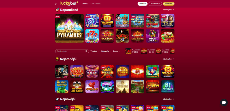 Automaty na LuckyBet