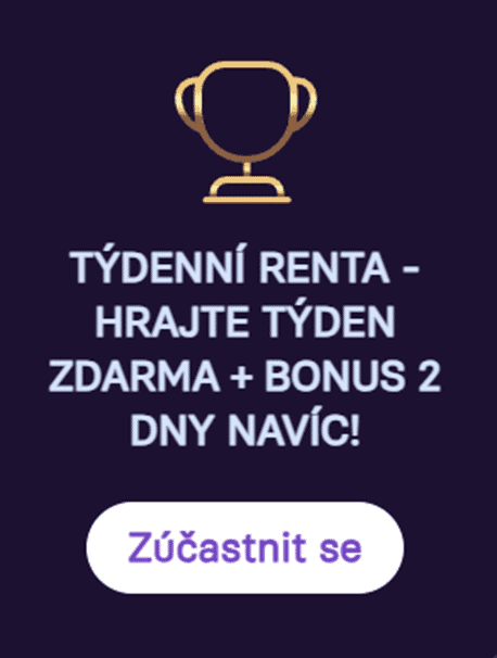 Soutěž o týdenní rentu ve free spinech