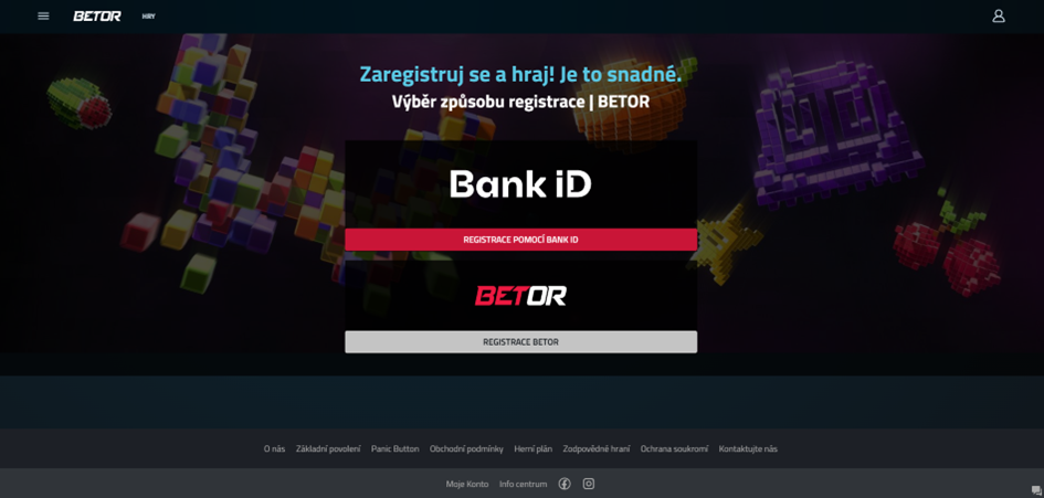 Registrace do casina