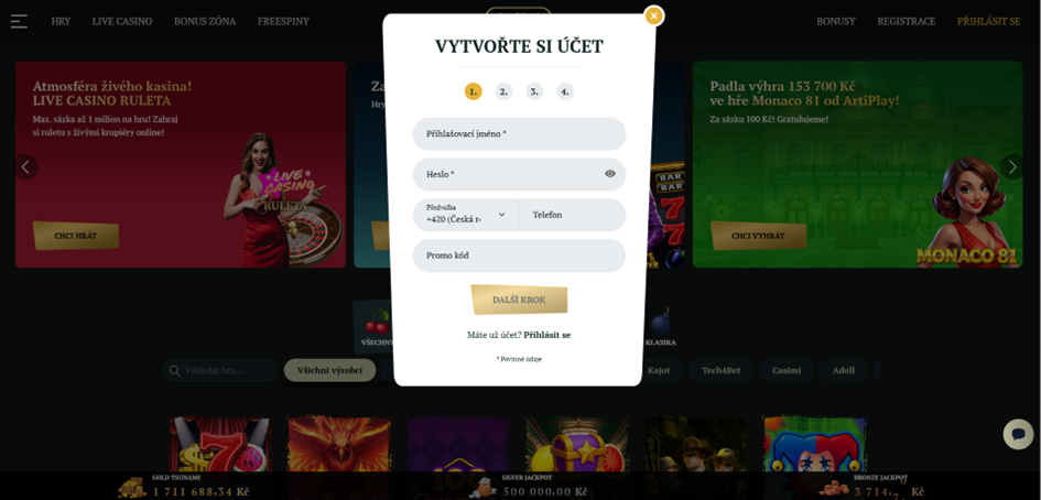 Registrační proces