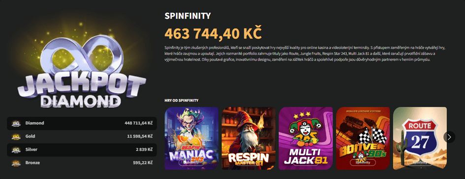 Spinfinity jackpot