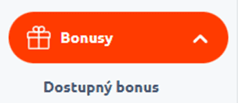 vyberte možnost „Dostupný bonus“