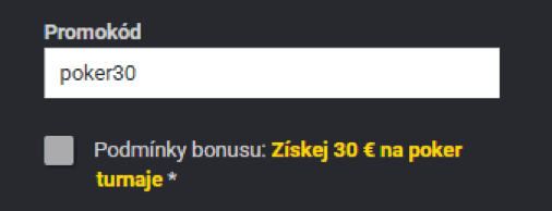 zadejte svůj promo kód