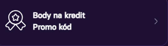 vyberte možnost Bonusy na kredit / Promo kód