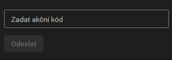 Vložte promo kód