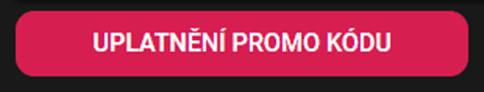 Potvrďte promo kód tlačítkem Uplatnění promo kódu