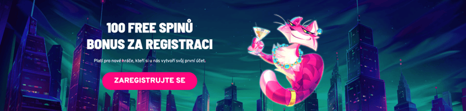 Registrační bonus 100 free spinů