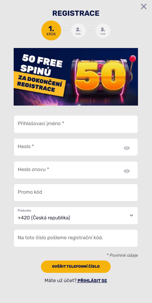 zaregistrujte se